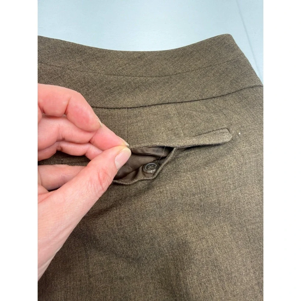 Victor Victor Alfaro Brown Wide Leg Dress Pants Trouser Size 10 Business Formal